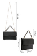 Women's Black Long Chain Strap Clutch Bag | Derimod