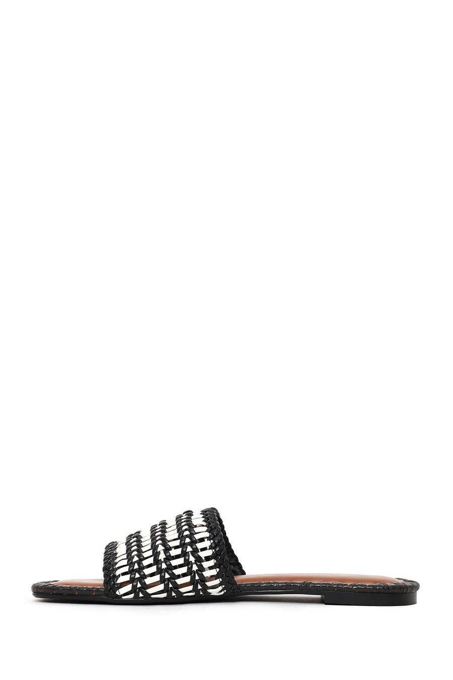 Woman Black Braided Slipper