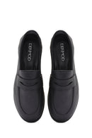 Women's Black Masculine Loafer | Derimod