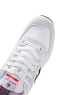 Hammer Jack Men's White-Red Suede Leather Chile M Sneaker | Derimod