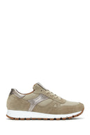 Women's Mink Lace-Up Leather Sneakers | Derimod