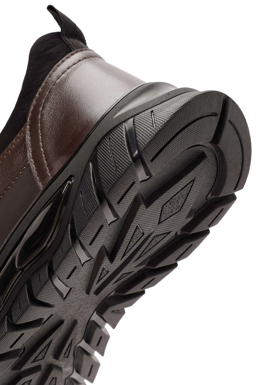 
Men's Brown Lace-Up Leather Sneaker
