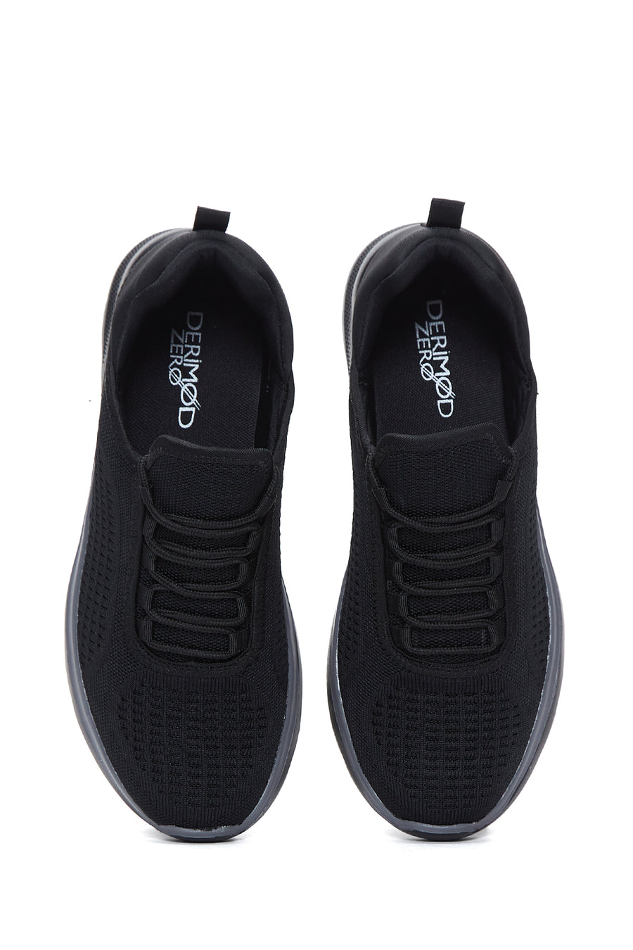 Derimod Zero Men's Black Lace-Up Thick Soled Sneaker
