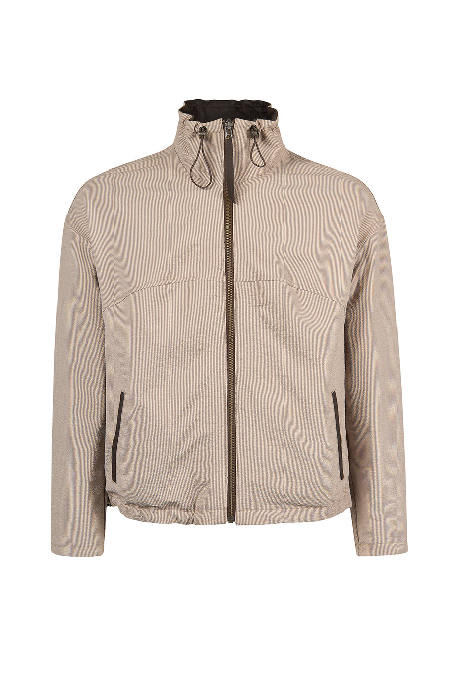 Arlin Woman Brown Reversible Oversized Leather Jacket