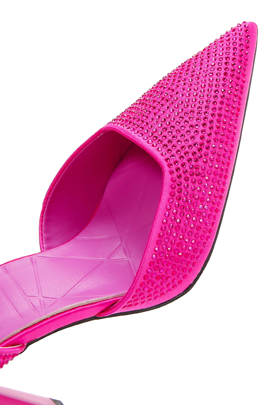 Kadın Fuşya Arkası Açık İnce Topuklu Stiletto