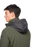 Geox Men's Green Rieti Zippered Jacket | Derimod