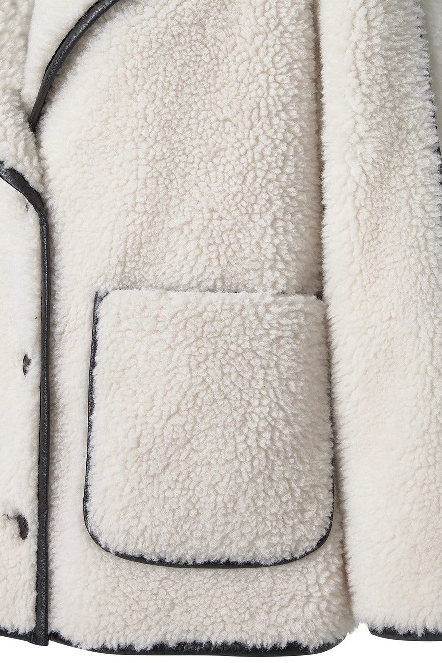 Valley Women's Beige Double Breasted Teddy Coat