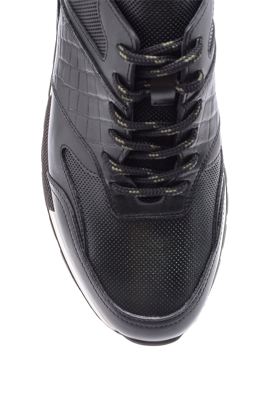 Men's Crocodile Detailed Leather Sneaker