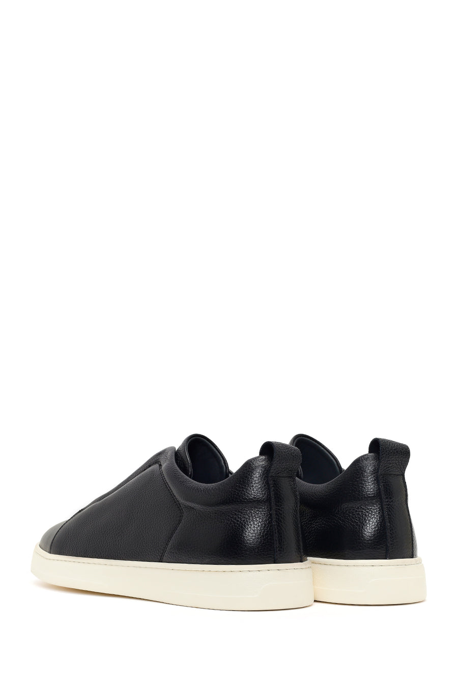 Men's Black Leather Sneaker