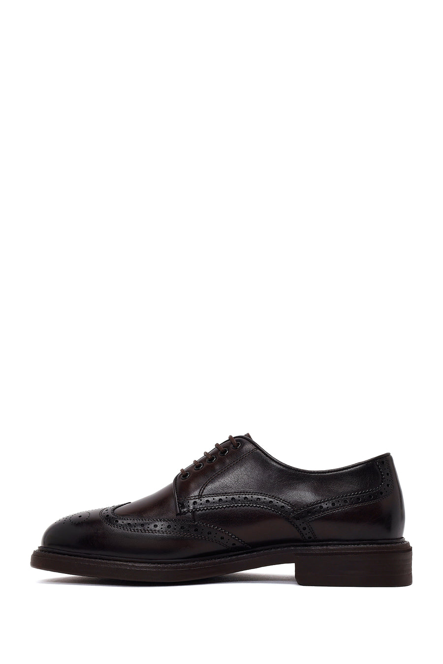 Male Brown Lace-up Leather Casual Shoes