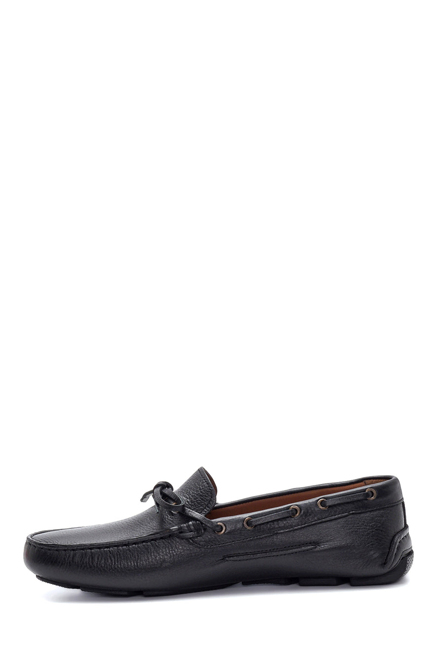 Erkek Siyah Deri Casual Loafer