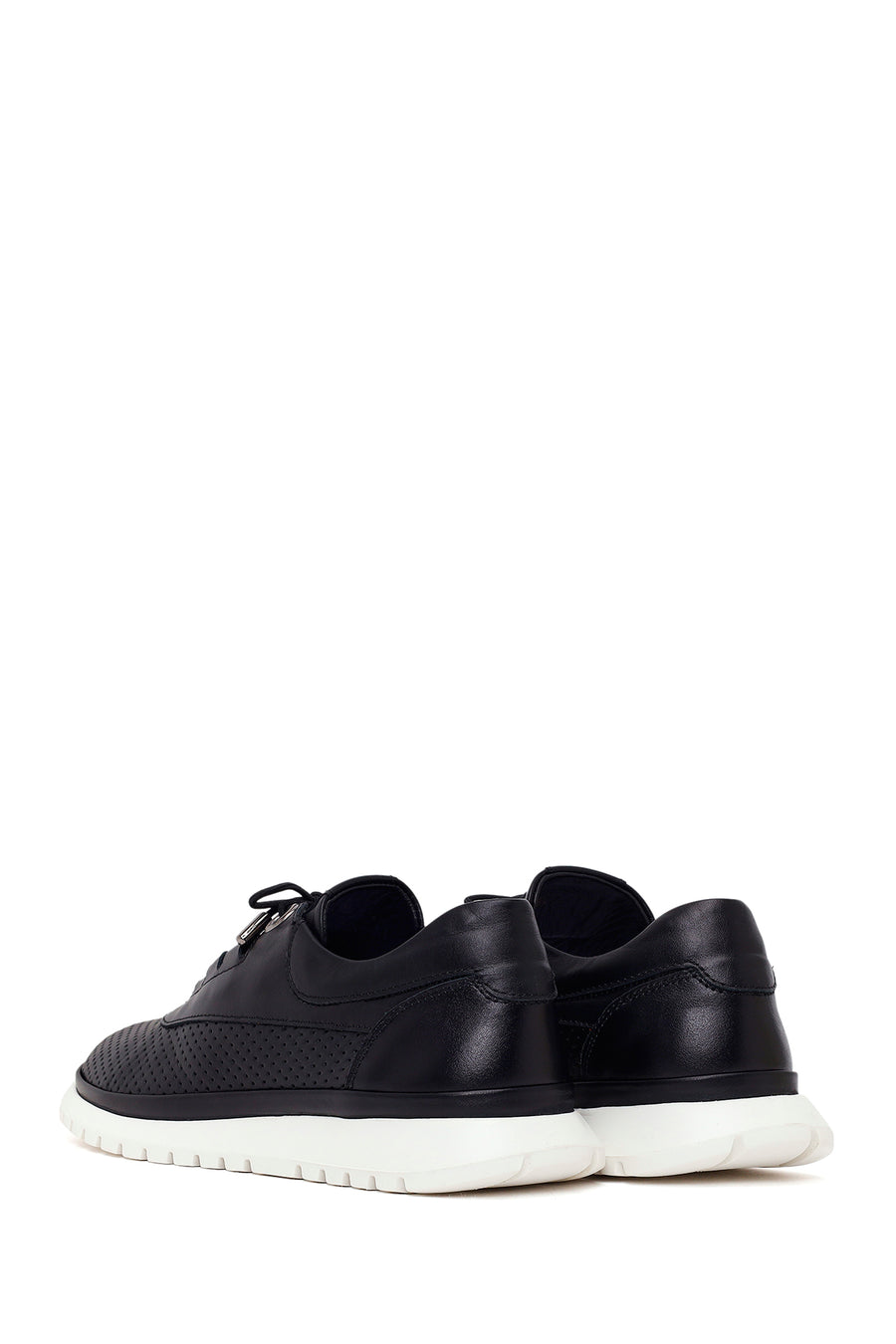 Woman Black Leather Comfort Shoes