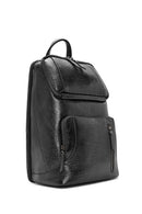 Men's Black Leather Backpack | Derimod