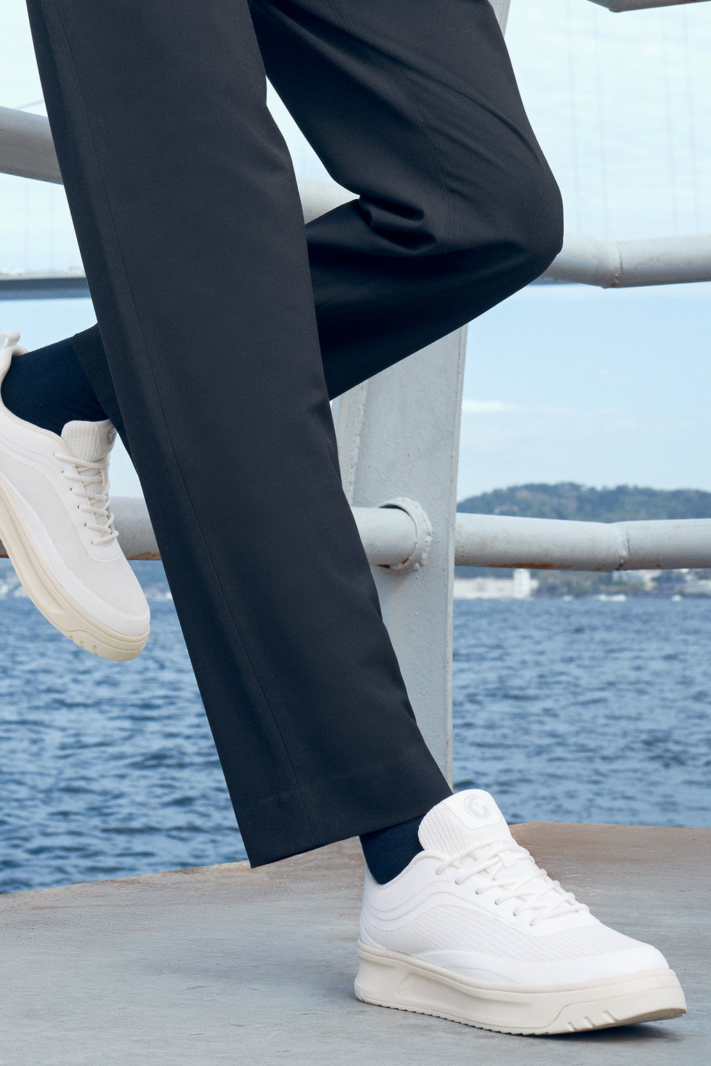 ACBC x Derimod Erkek Beyaz Bağcıklı Sneaker