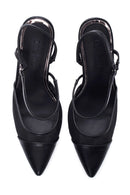Beige Women's Pointed Toe Heeled Shoes | Derimod