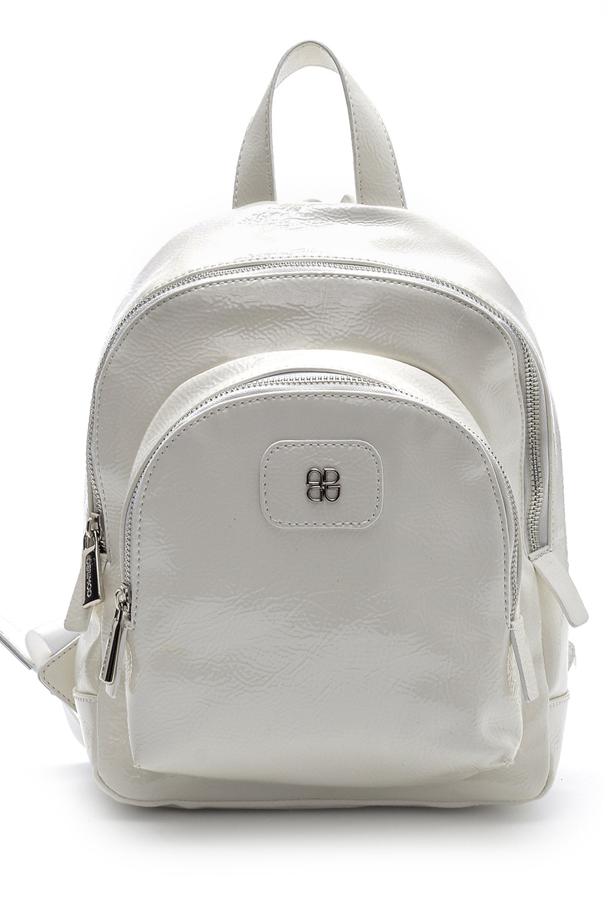 Women's Patent Leather Backpack 19WBD294518 | Derimod