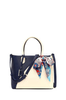 Women's Navy Blue Long Strap Accessorized Shoulder Bag | Derimod