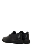 Men's Black Lace-Up Thick-Soled Leather Casual Shoe | Derimod