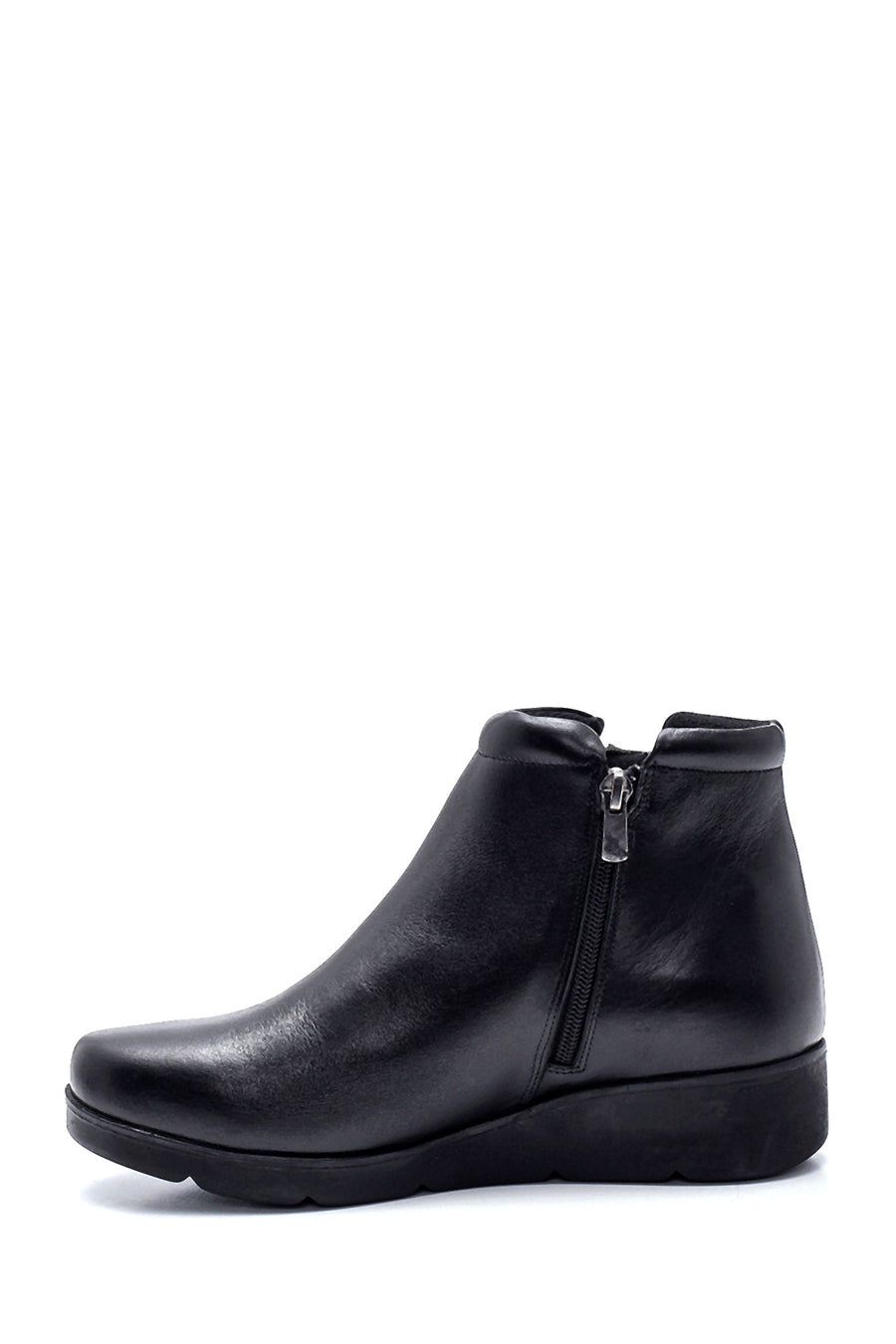 Women's Leather Stone Detailed Boots