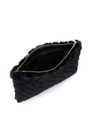 Women's Black Plush Portfolio Bag | Derimod
