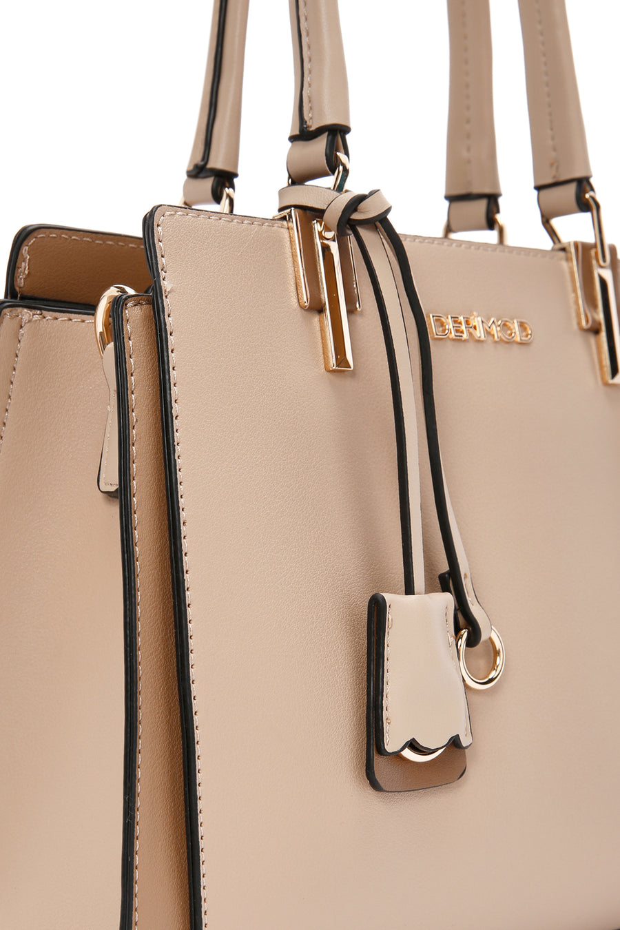 Women's Beige Long Strap Classic Handbag