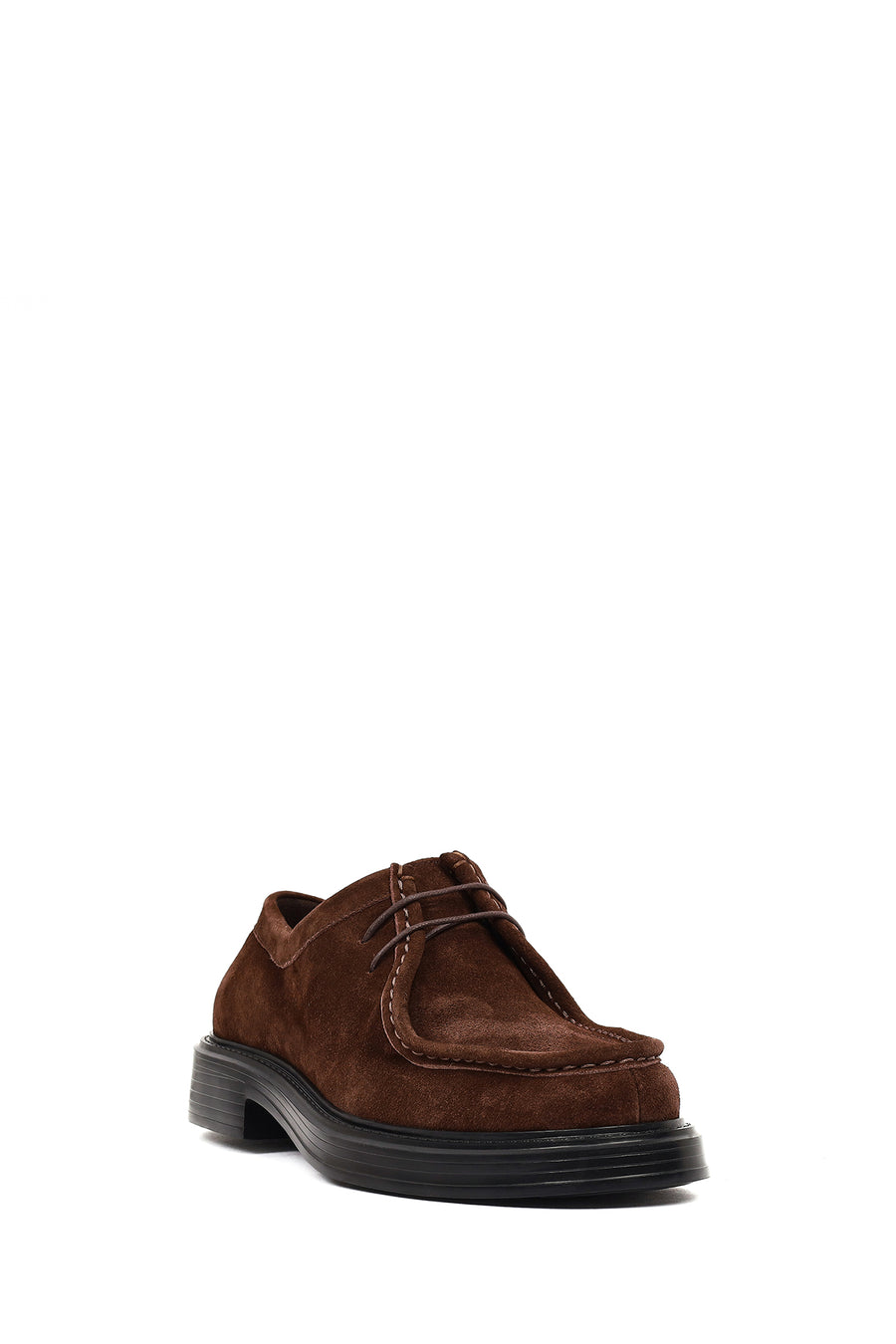 Men's Brown Lace-Up Suede Leather Casual Shoes