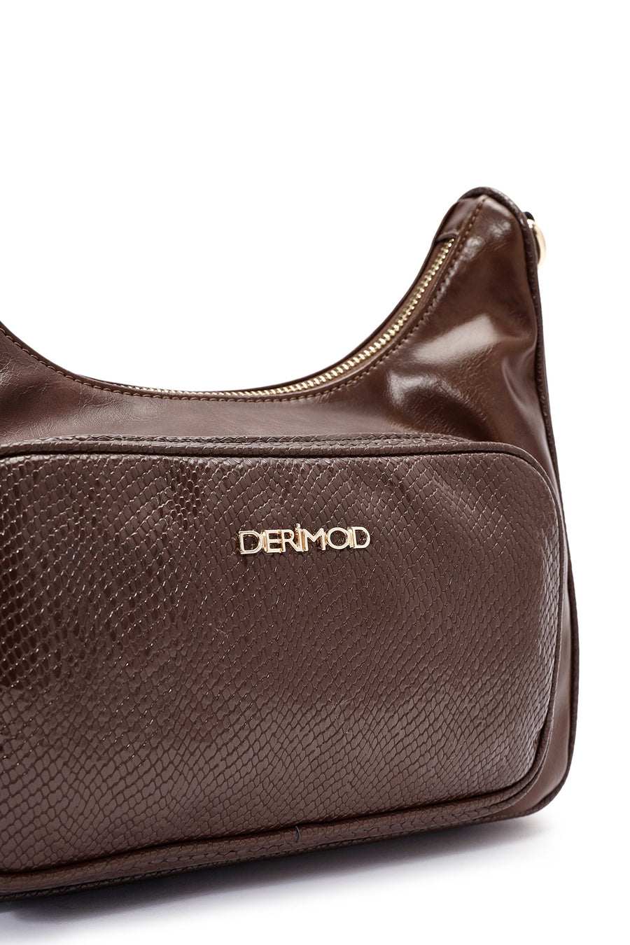 Woman Brown Double-Strap Shoulder Bag