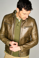 Derek Men's Leather Jacket | Derimod