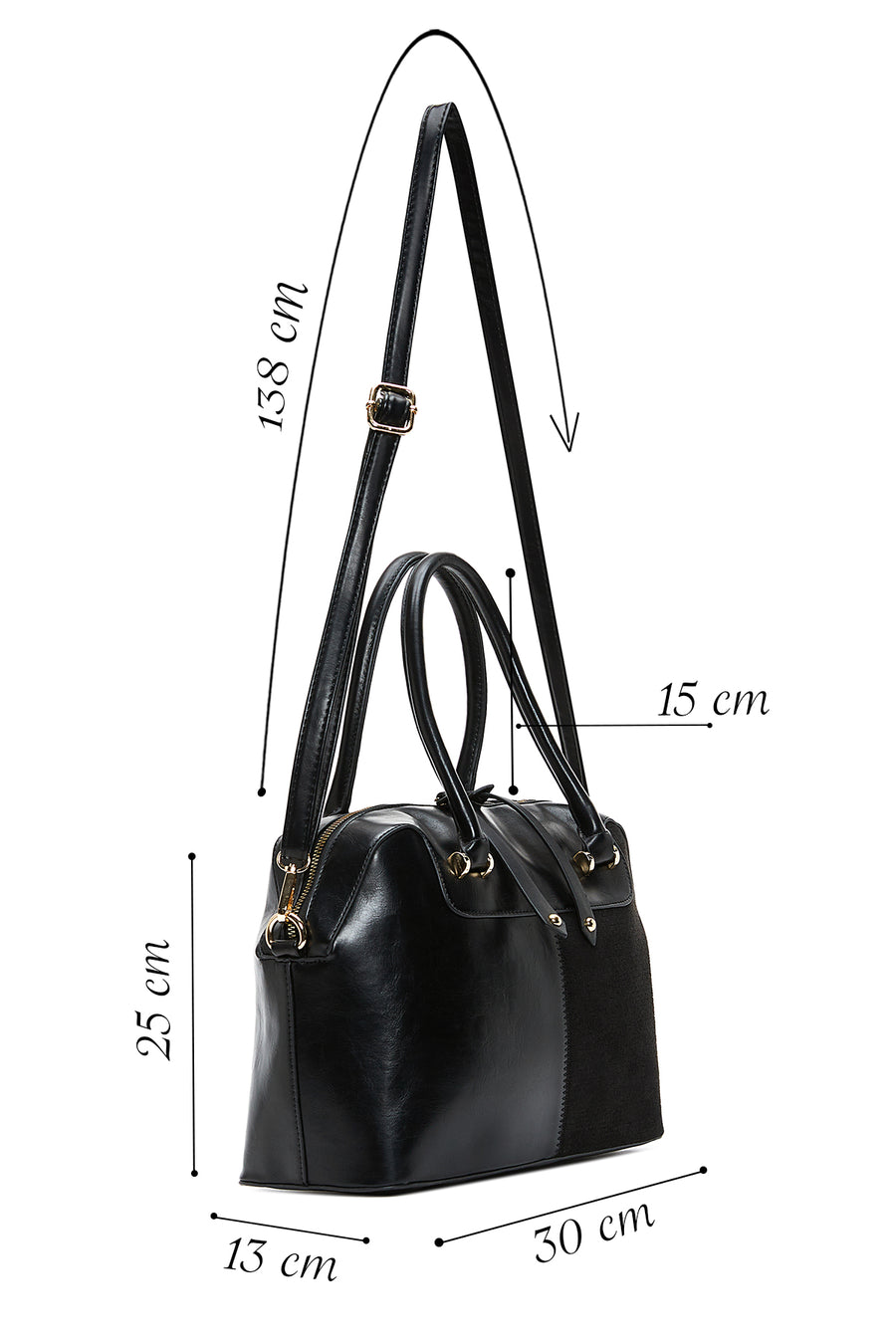 Women's Black Classic Shoulder Bag