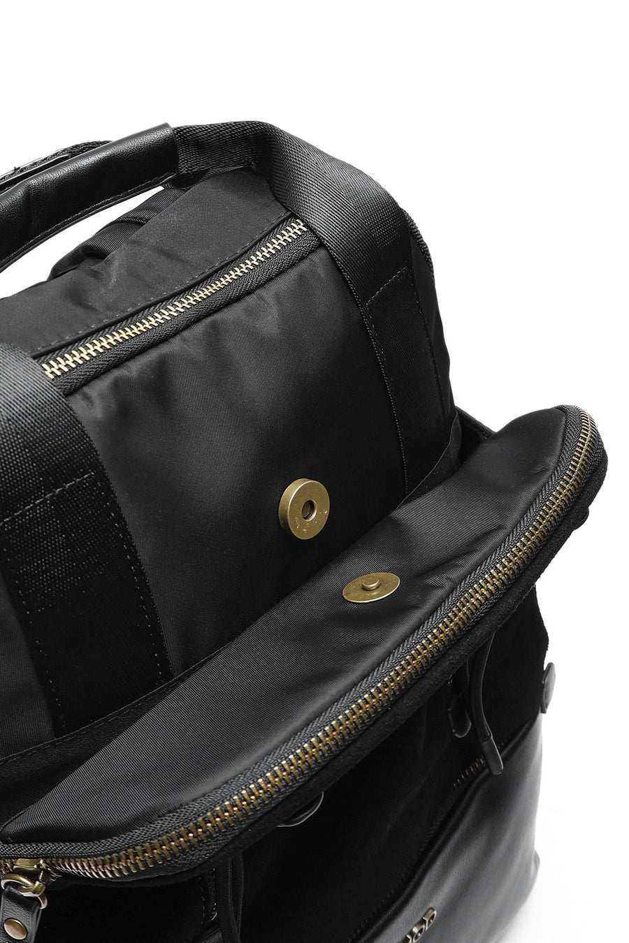 Women's Black Suede Backpack