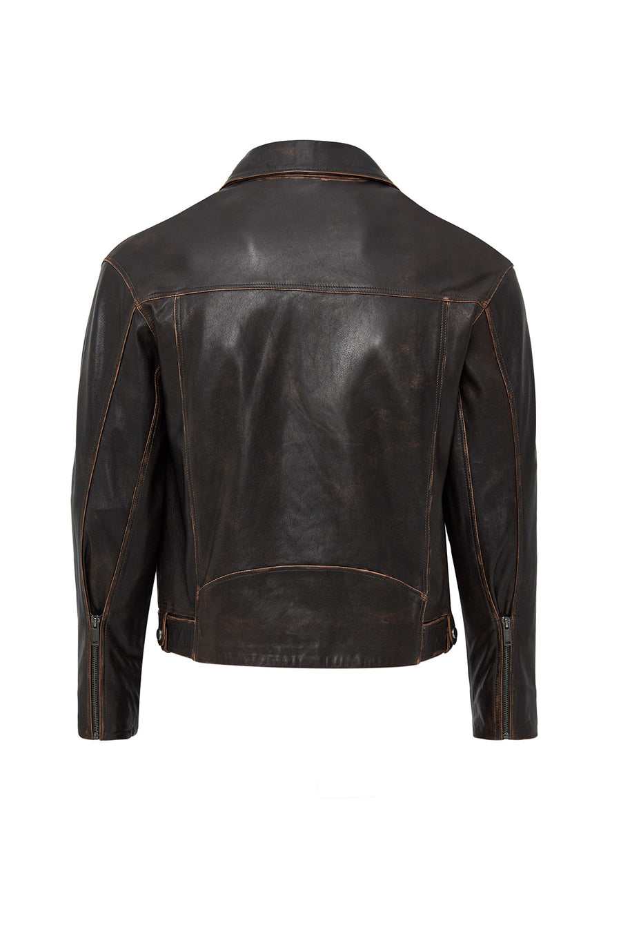 Lugano Women's Brown Vintage Biker Leather Jacket