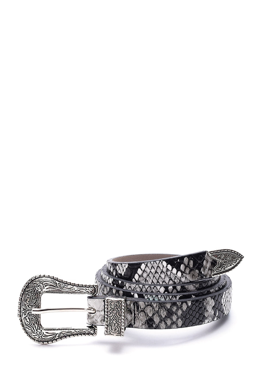 Women's Crocodile Patterned Belt 000A2D251840 | Derimod