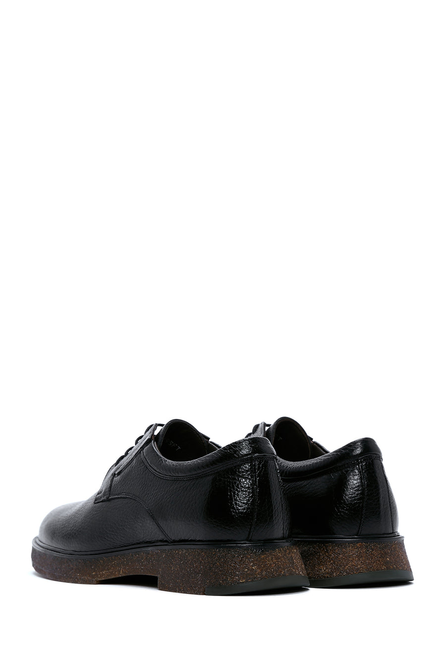 Men's Black Lace-up Leather Casual Shoes