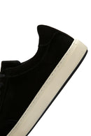 Men's Black Suede Leather Sneaker | Derimod