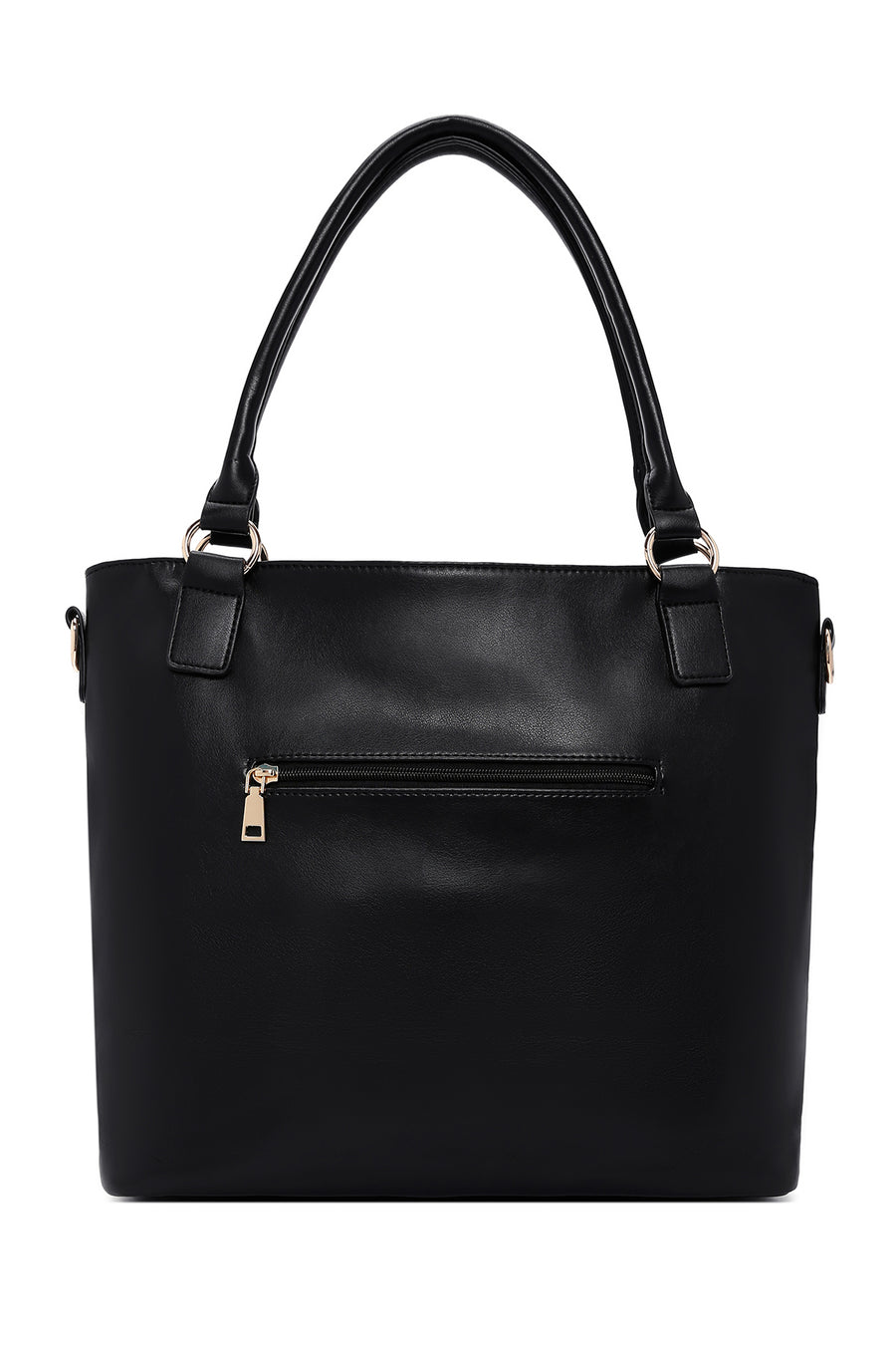 Woman Black Long-Strap Shoulder Bag