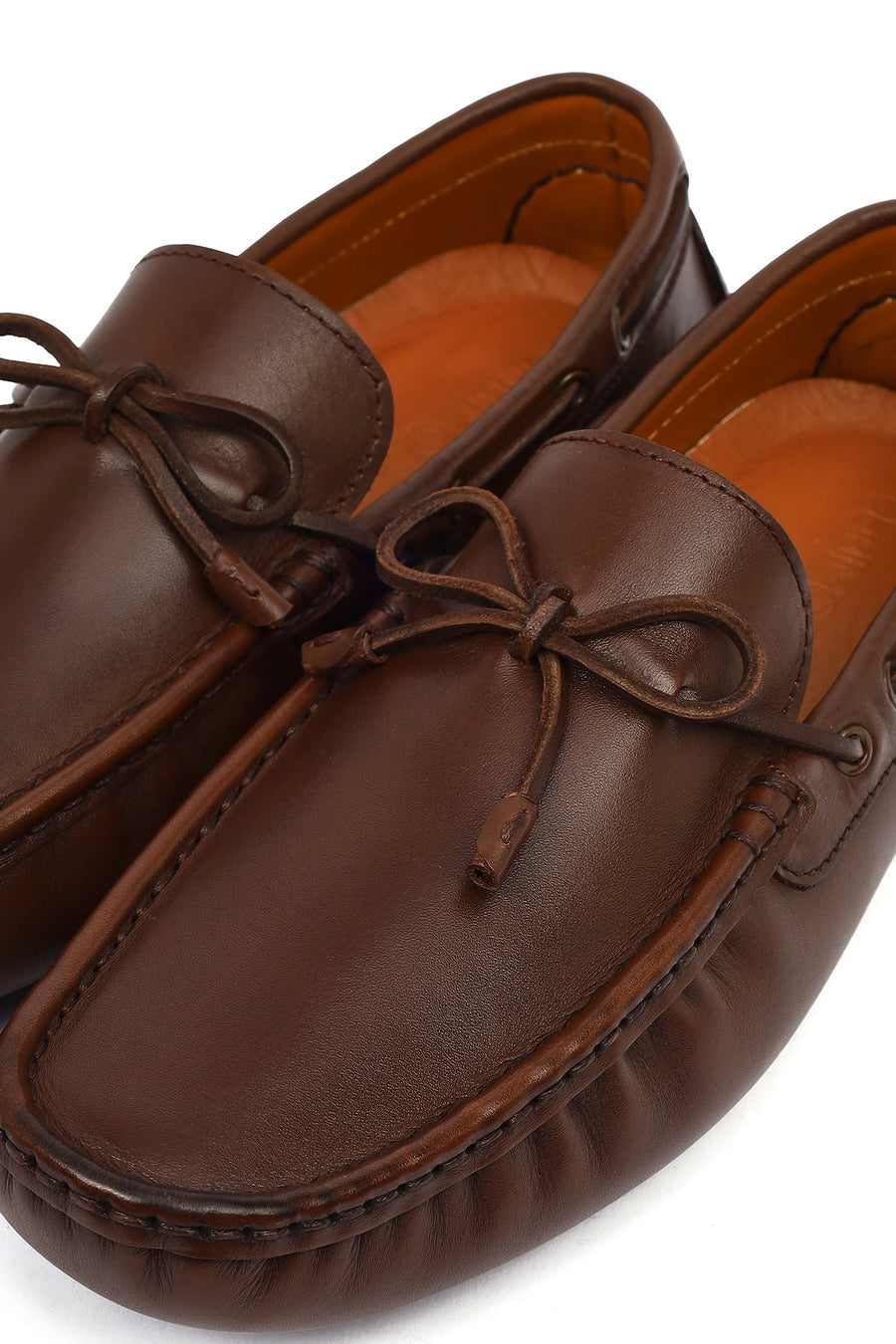 Erkek Kahverengi Deri Casual Loafer