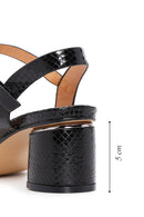 Women's Black Ankle Strap Heeled Sandals | Derimod