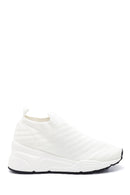 Women's White Thick Soled Sneaker | Derimod