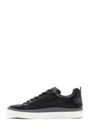 Men's Black Leather Sneaker | Derimod