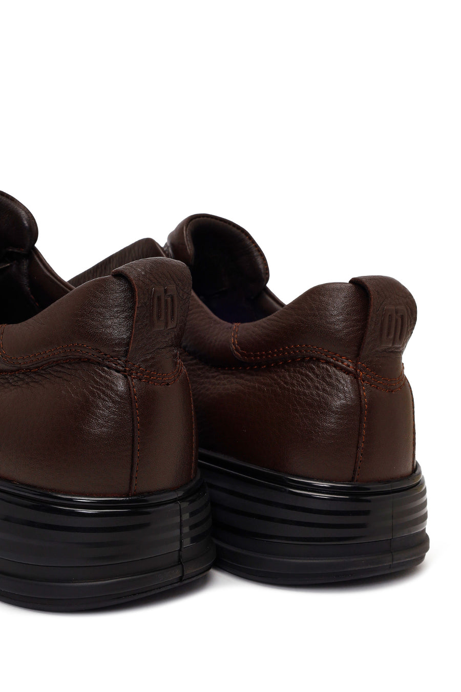 Erkek Kahverengi Deri Sneaker