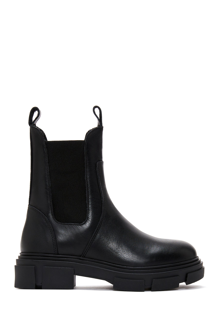 Men's Black Leather Chelsea Boots 22WFD511918 | Derimod