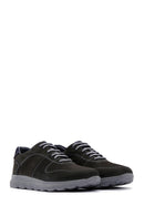 Men's Gray Nubuck Leather Shoes | Derimod