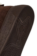 Woman Brown Thick-Soled Tasselled Suede Teddy Boots | Derimod