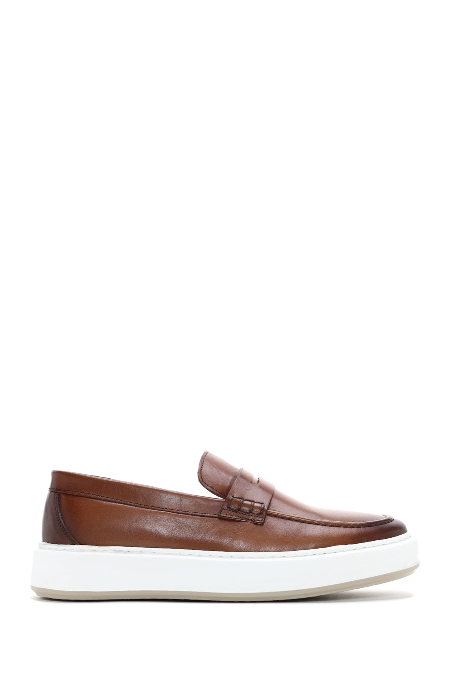 Erkek Taba Deri Kalın Tabanlı Spor Loafer 23SFD612418 | Derimod
