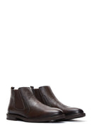 Men's Brown Leather Chelsea Boots | Derimod