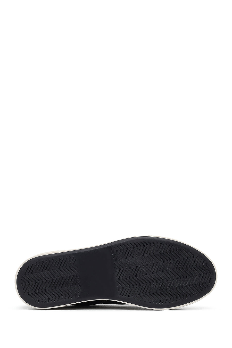 Woman Black Lace-Up Leather Sneaker