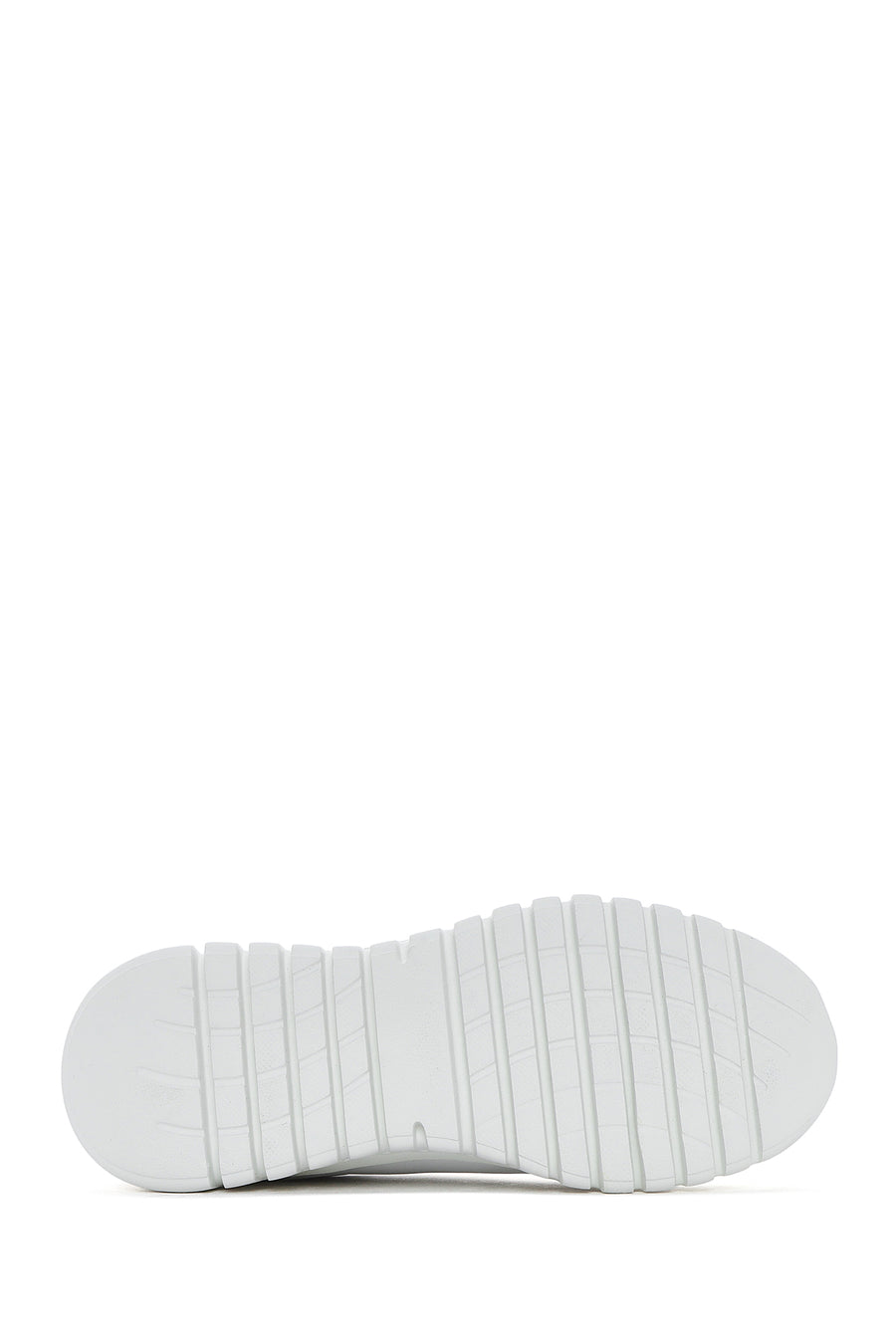 Women's White Lace-Up Leather Sneaker