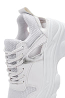 Women's White Thick Soled Sneaker | Derimod