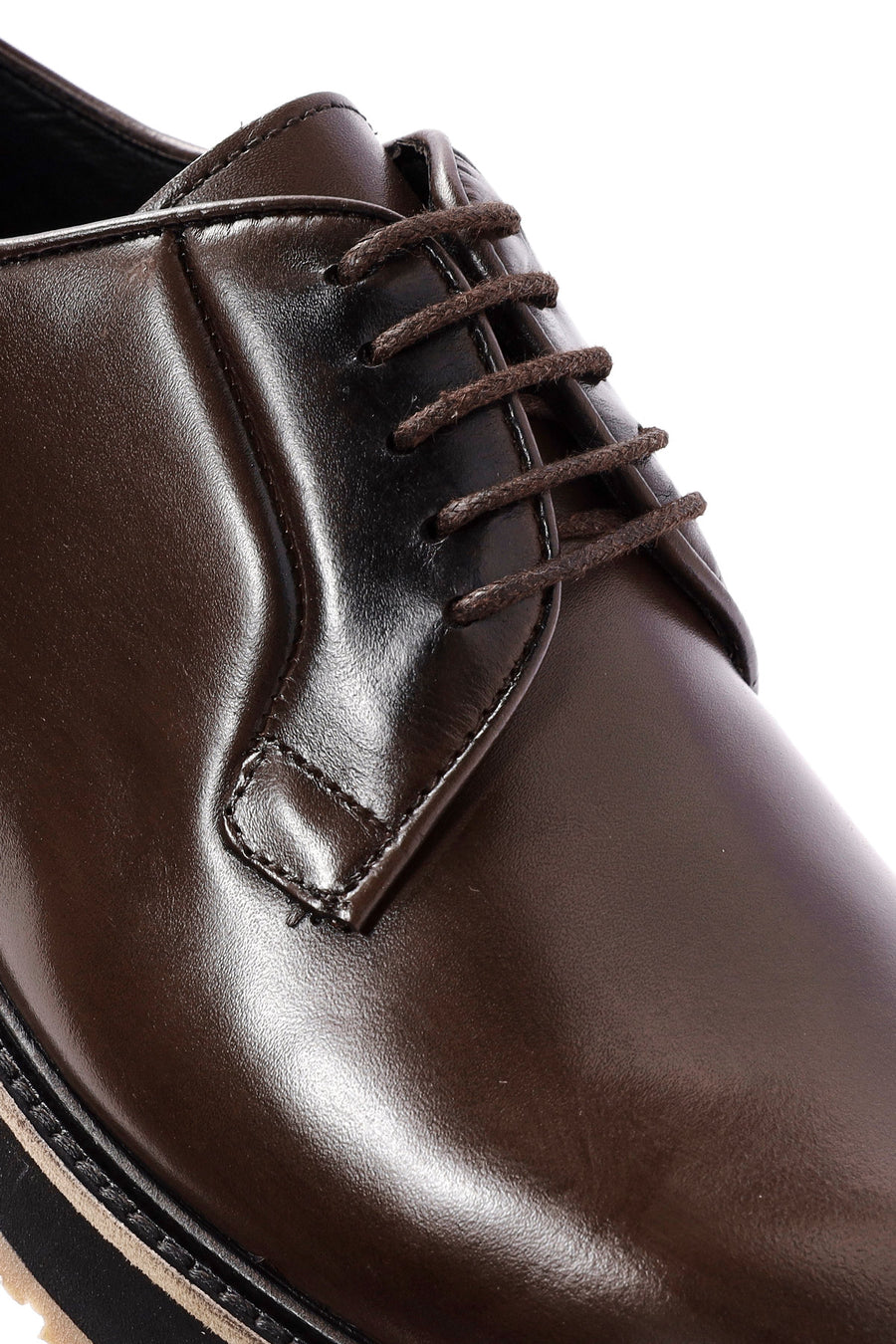 Men's Brown Lace-up Leather Casual Shoes