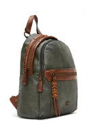 Women's Khaki Casual Backpack | Derimod